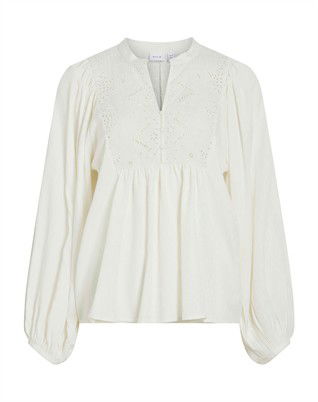 VITyra Lace Bluse - Snow White 